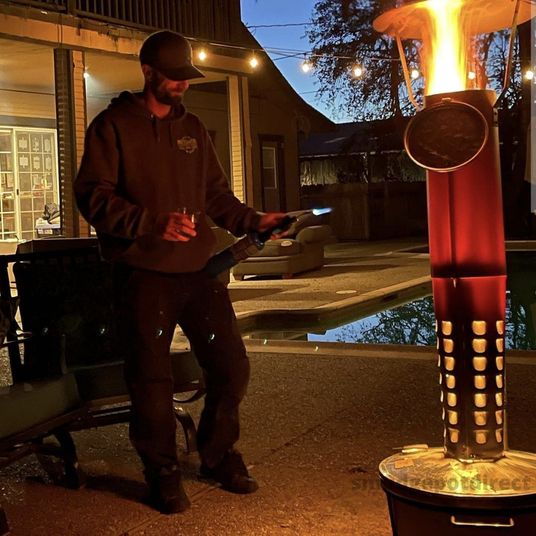 Smudge Pot Direct® Smudge Pot Outdoor Heater with Stand and Heat Dish NEW
