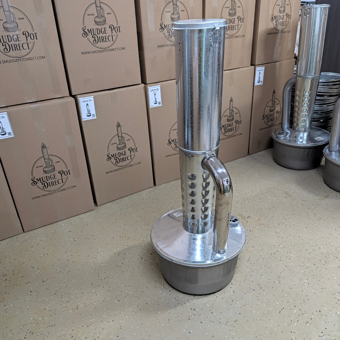 Limited Edition  Gen2 Smudge Pot Outdoor Heater with Stainless Pipe and Cover