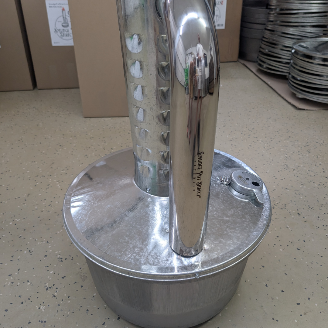 Limited Edition  Gen2 Smudge Pot Outdoor Heater with Stainless Pipe and Cover