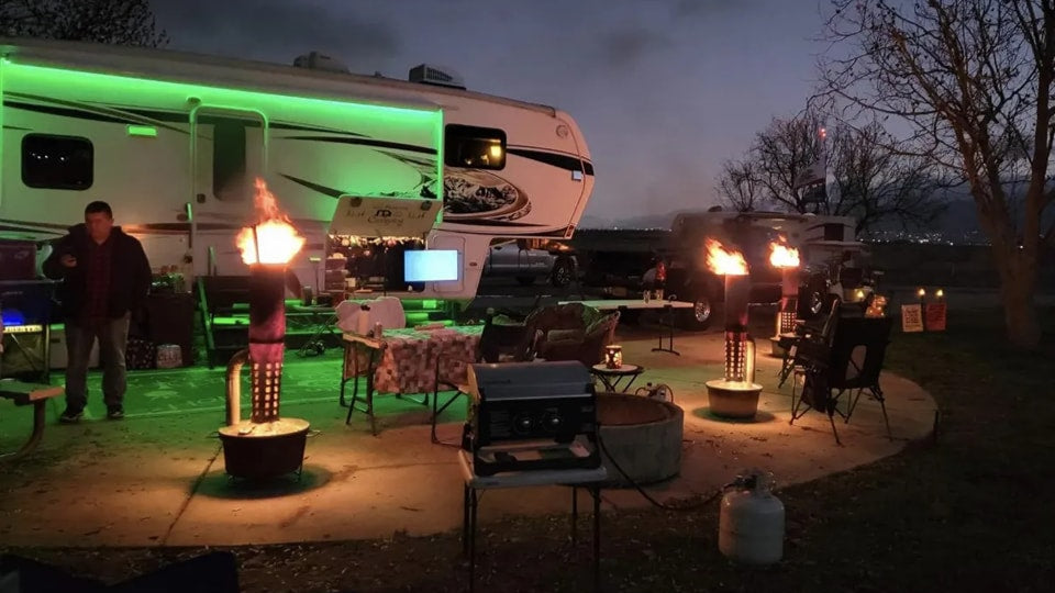 Camping and using multiple smudge pots for the best heat possible