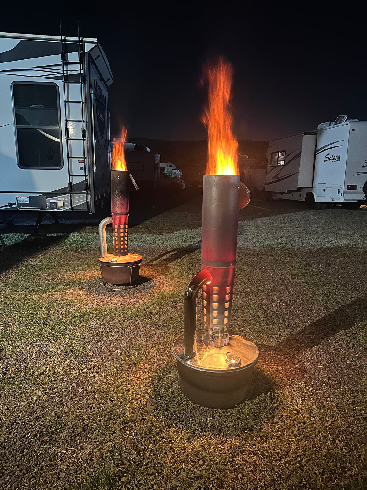 Limited Edition  Gen2 Smudge Pot Outdoor Heater with Stainless Pipe and Cover