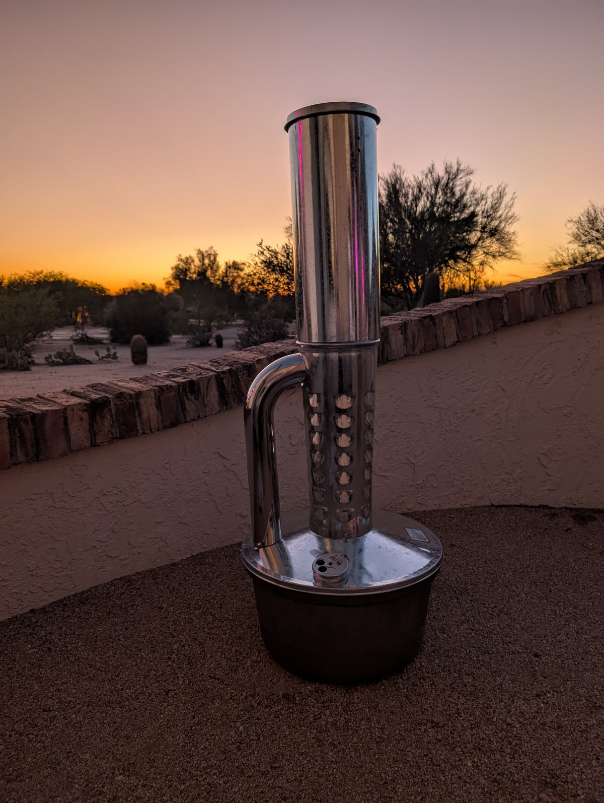 Limited Edition  Gen2 Smudge Pot Outdoor Heater with Stainless Pipe and Cover