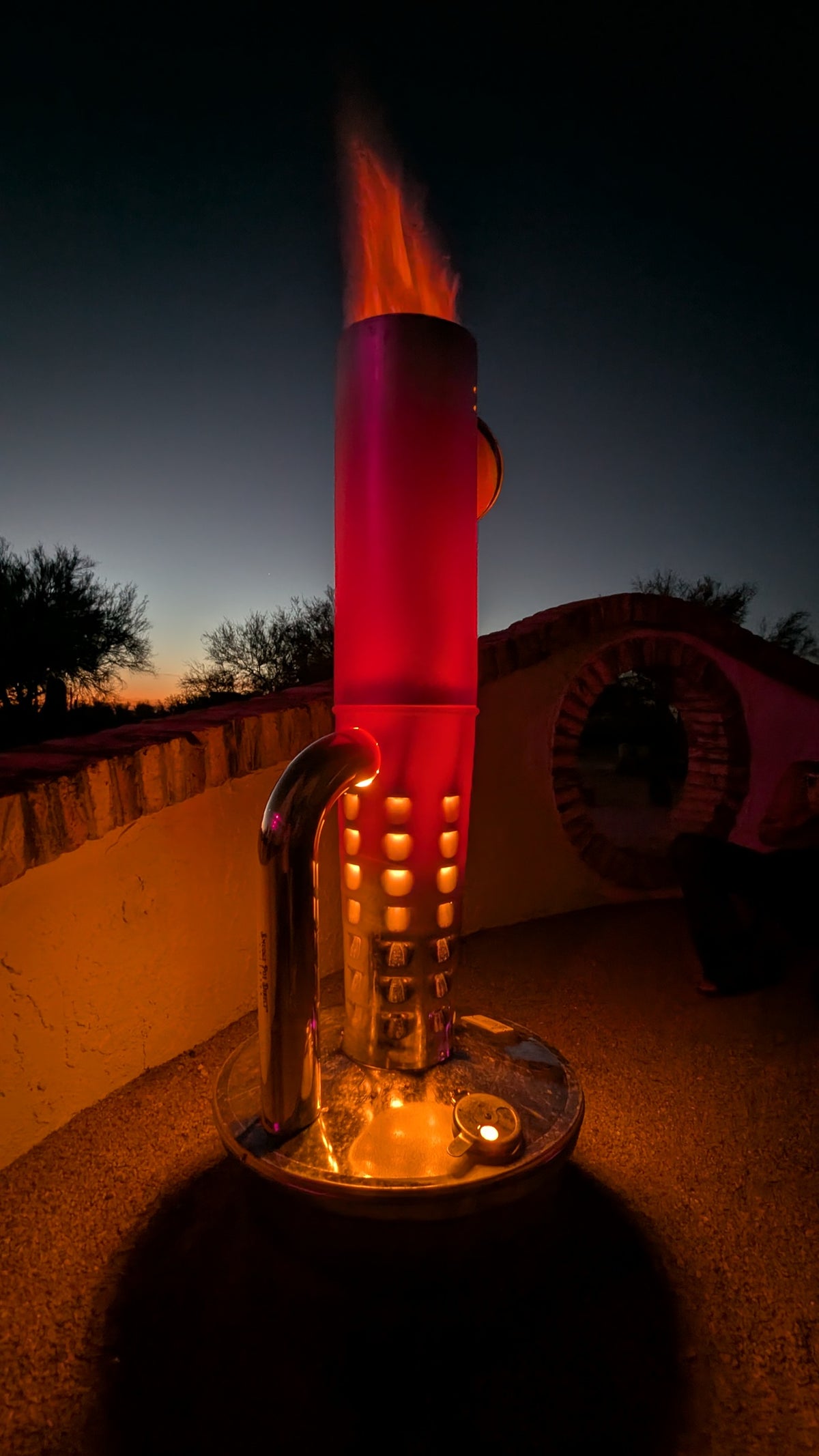 Limited Edition  Gen2 Smudge Pot Outdoor Heater with Stainless Pipe and Cover