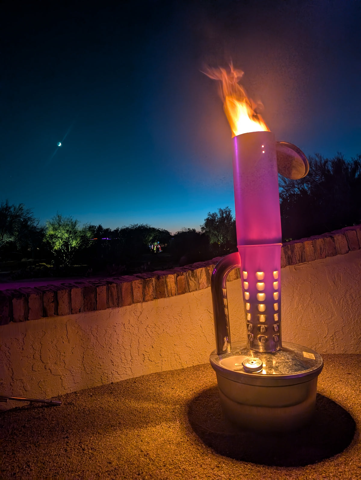 Limited Edition  Gen2 Smudge Pot Outdoor Heater with Stainless Pipe and Cover
