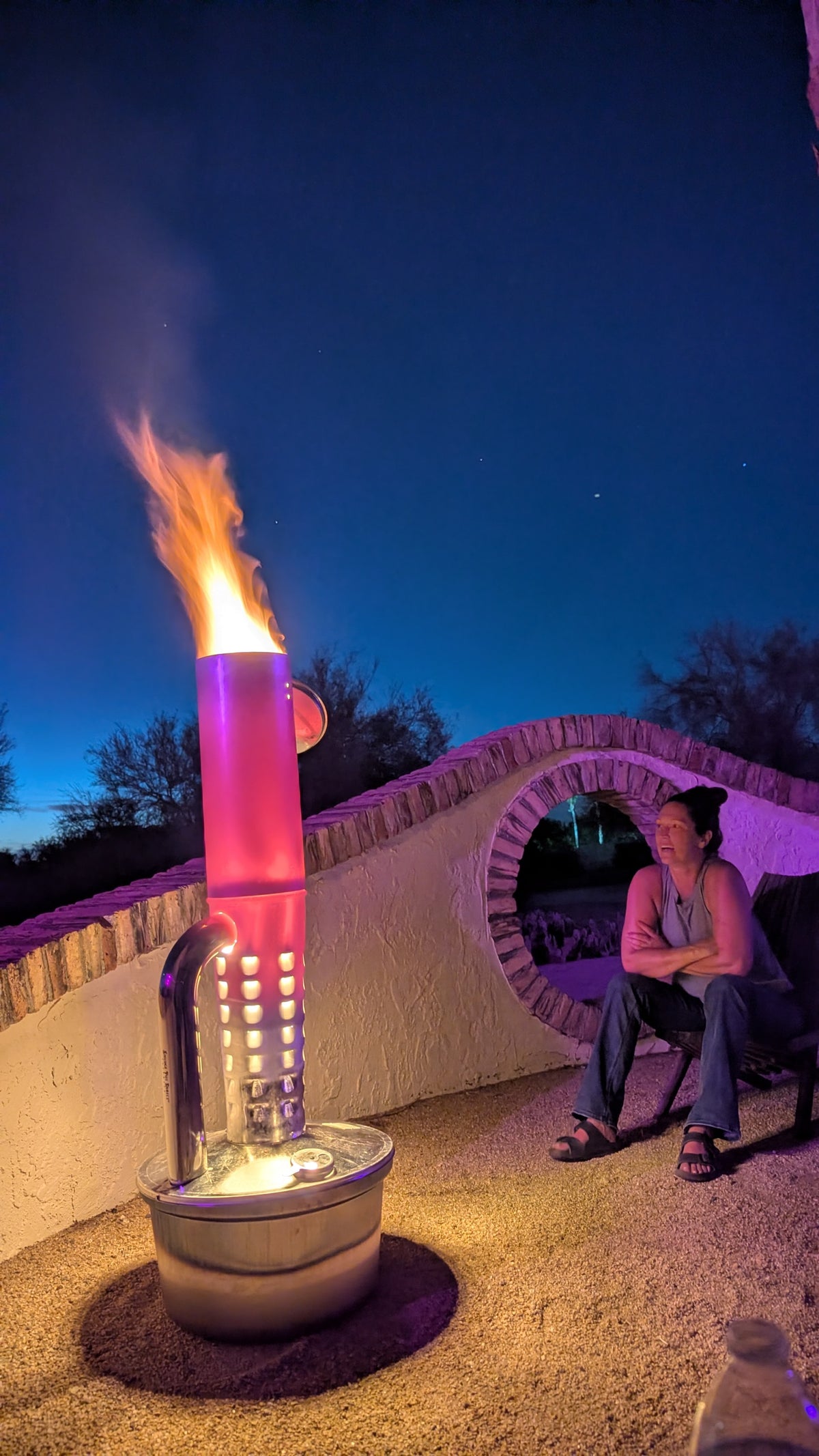 Limited Edition  Gen2 Smudge Pot Outdoor Heater with Stainless Pipe and Cover