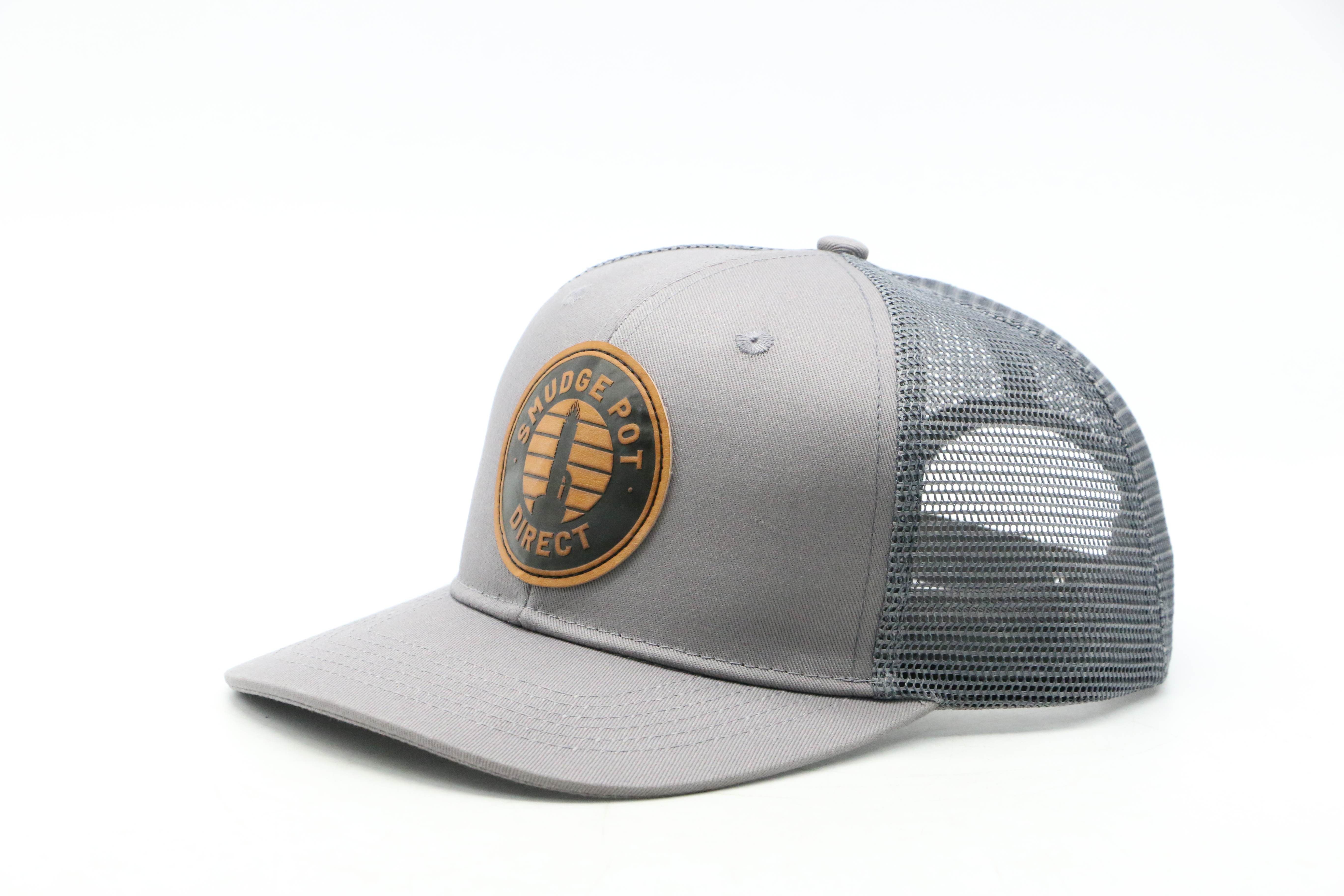 Leather Patch Snap Back Trucker Hat