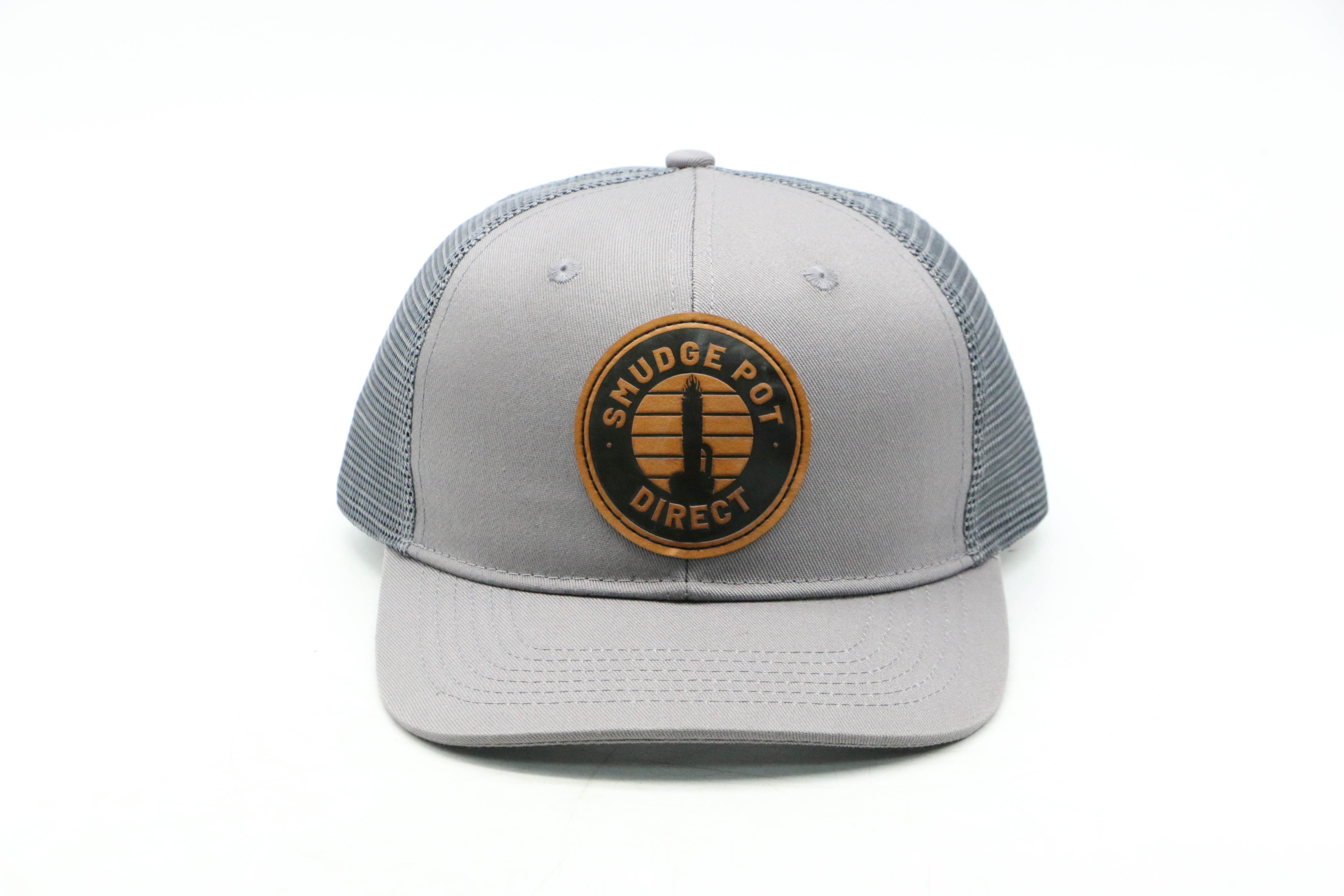 Leather Patch Snap Back Trucker Hat