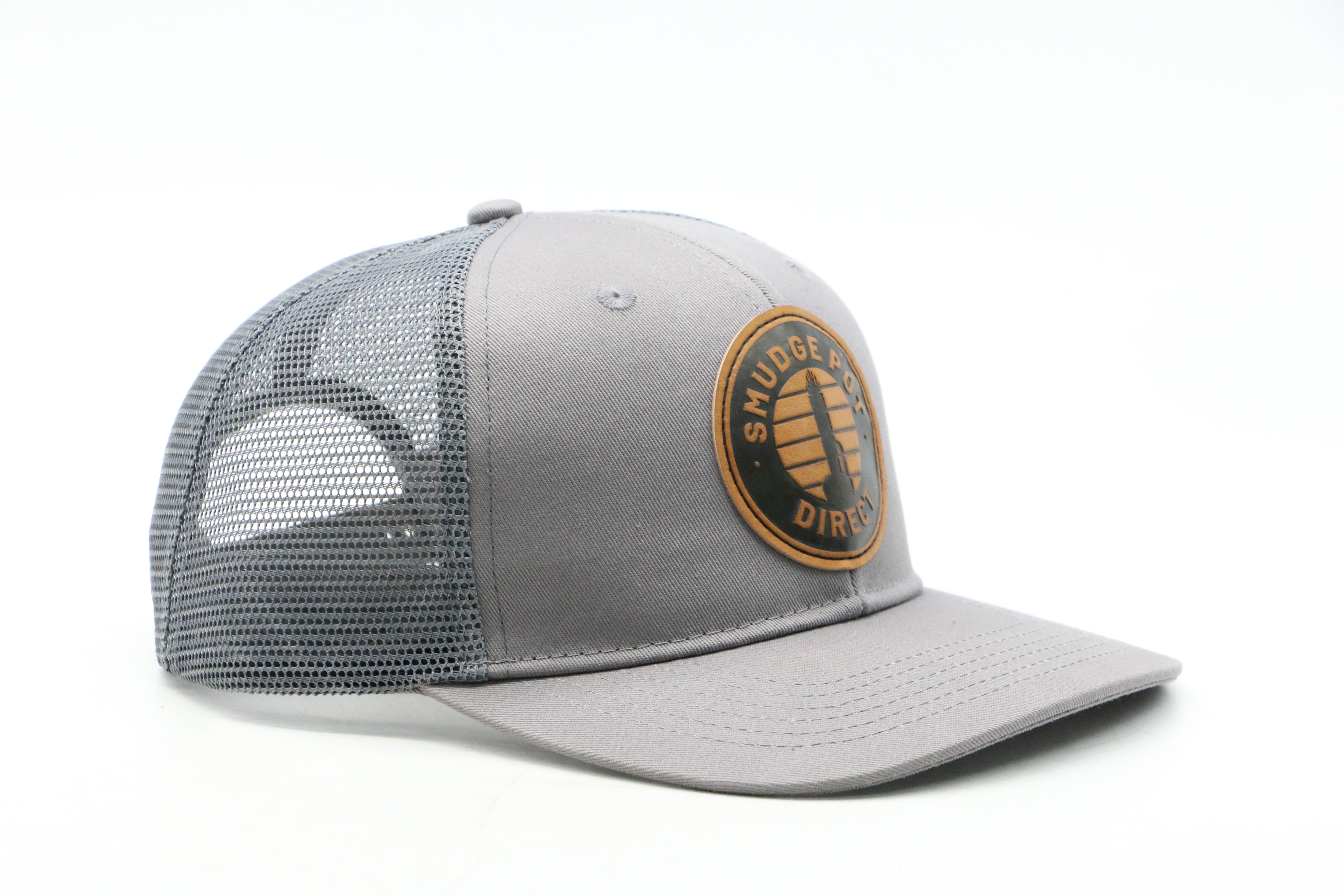 Leather Patch Snap Back Trucker Hat