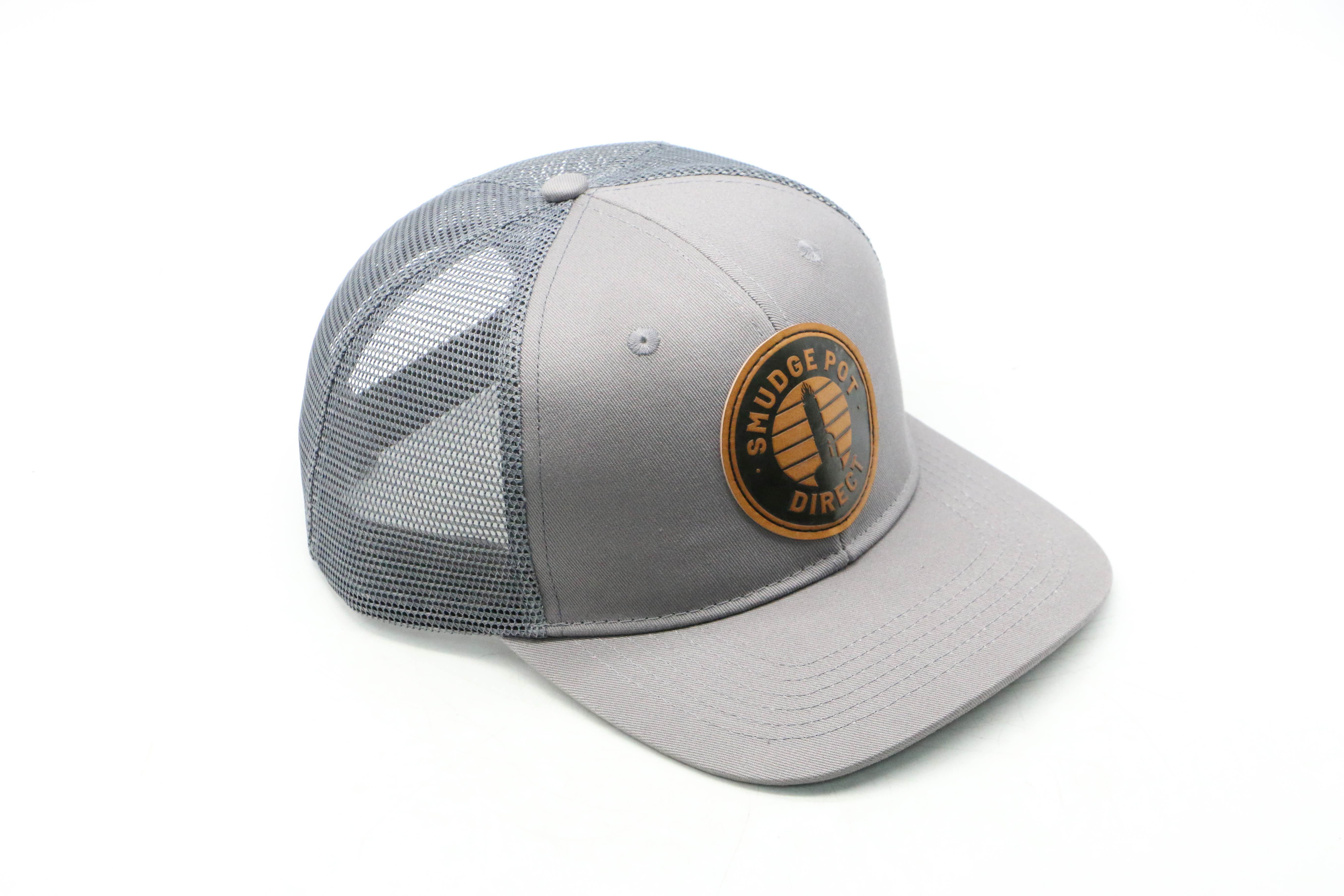 Leather Patch Snap Back Trucker Hat