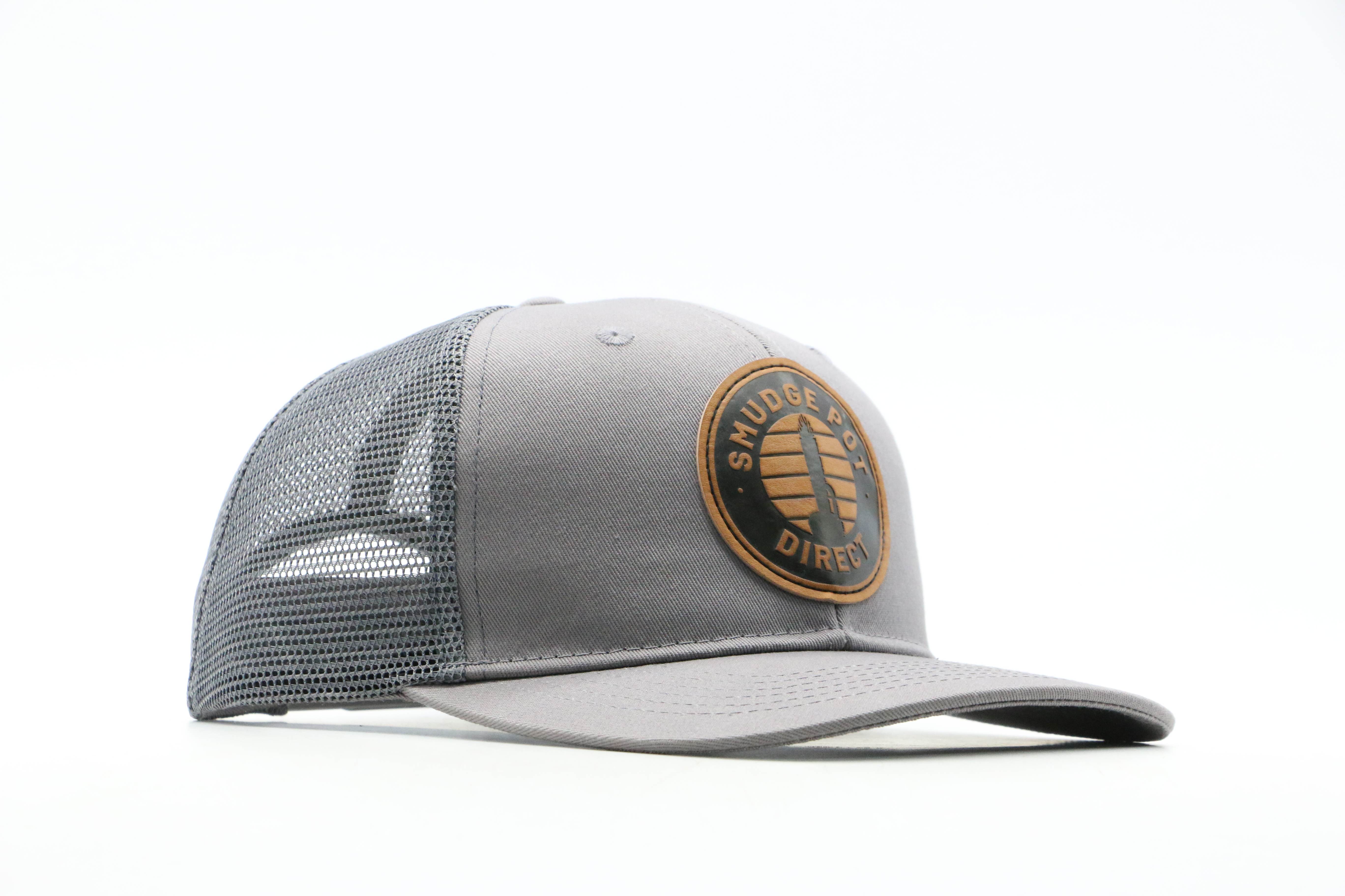Leather Patch Snap Back Trucker Hat